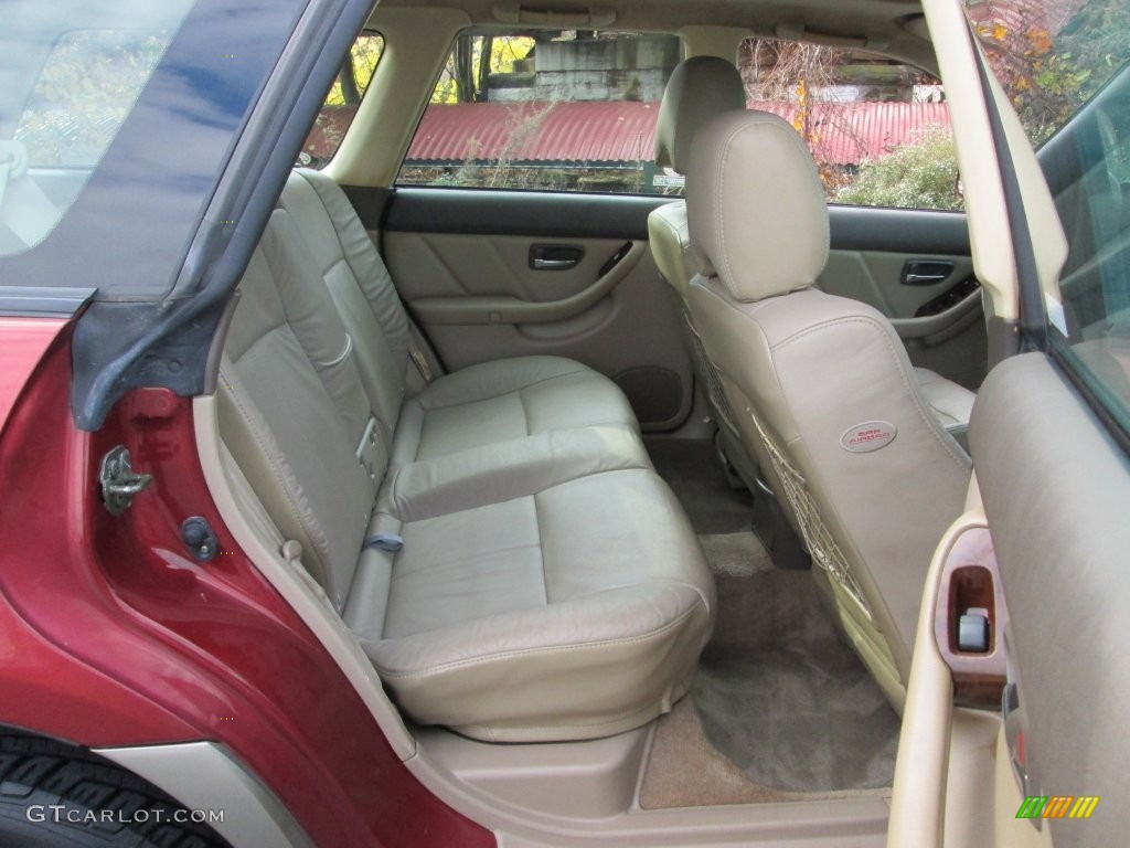 2003 Outback L.L. Bean Edition Wagon - Regatta Red Pearl / Beige photo #18