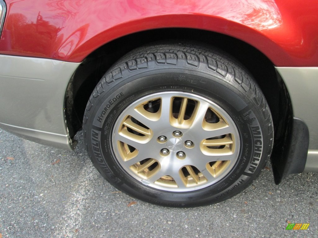 2003 Outback L.L. Bean Edition Wagon - Regatta Red Pearl / Beige photo #22