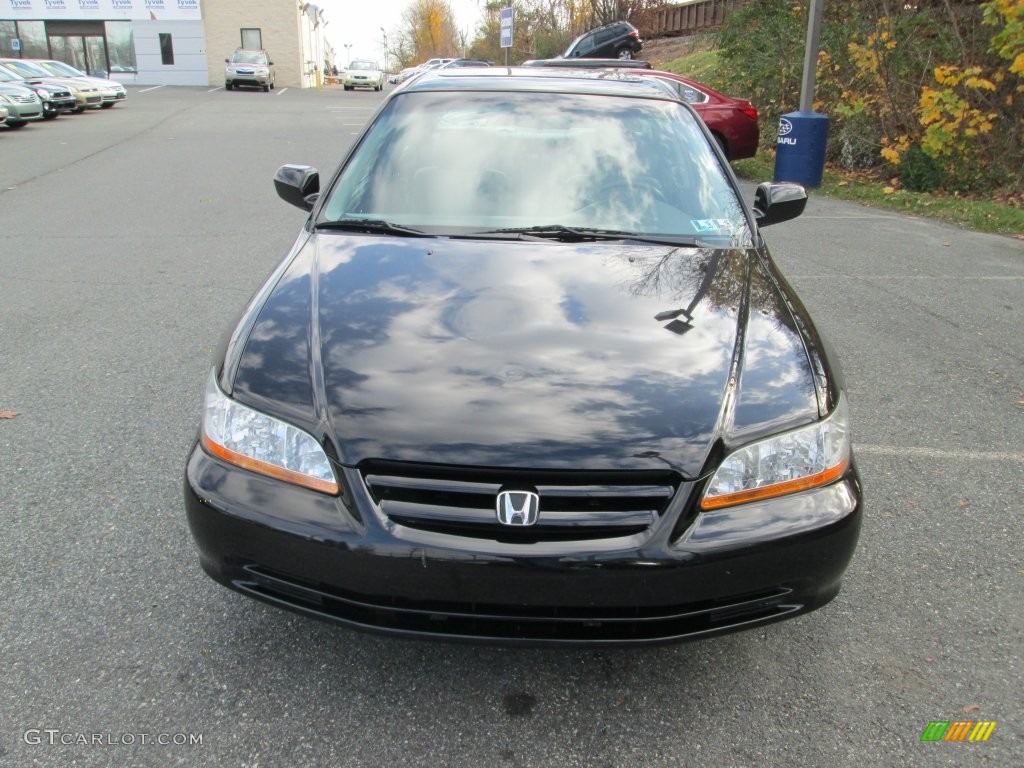 2002 Accord EX V6 Sedan - Nighthawk Black Pearl / Quartz Gray photo #3