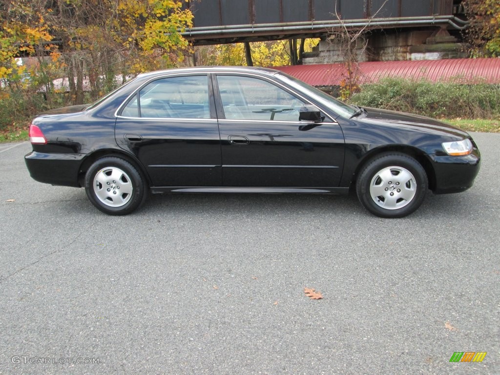 2002 Accord EX V6 Sedan - Nighthawk Black Pearl / Quartz Gray photo #5