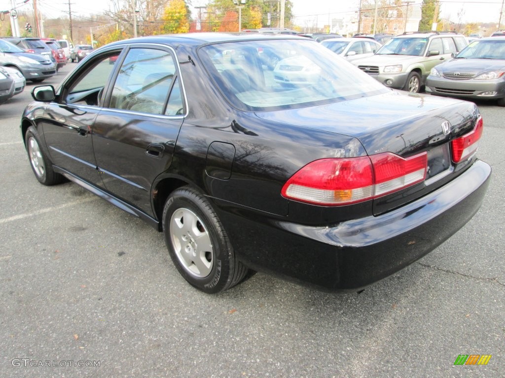 2002 Accord EX V6 Sedan - Nighthawk Black Pearl / Quartz Gray photo #8