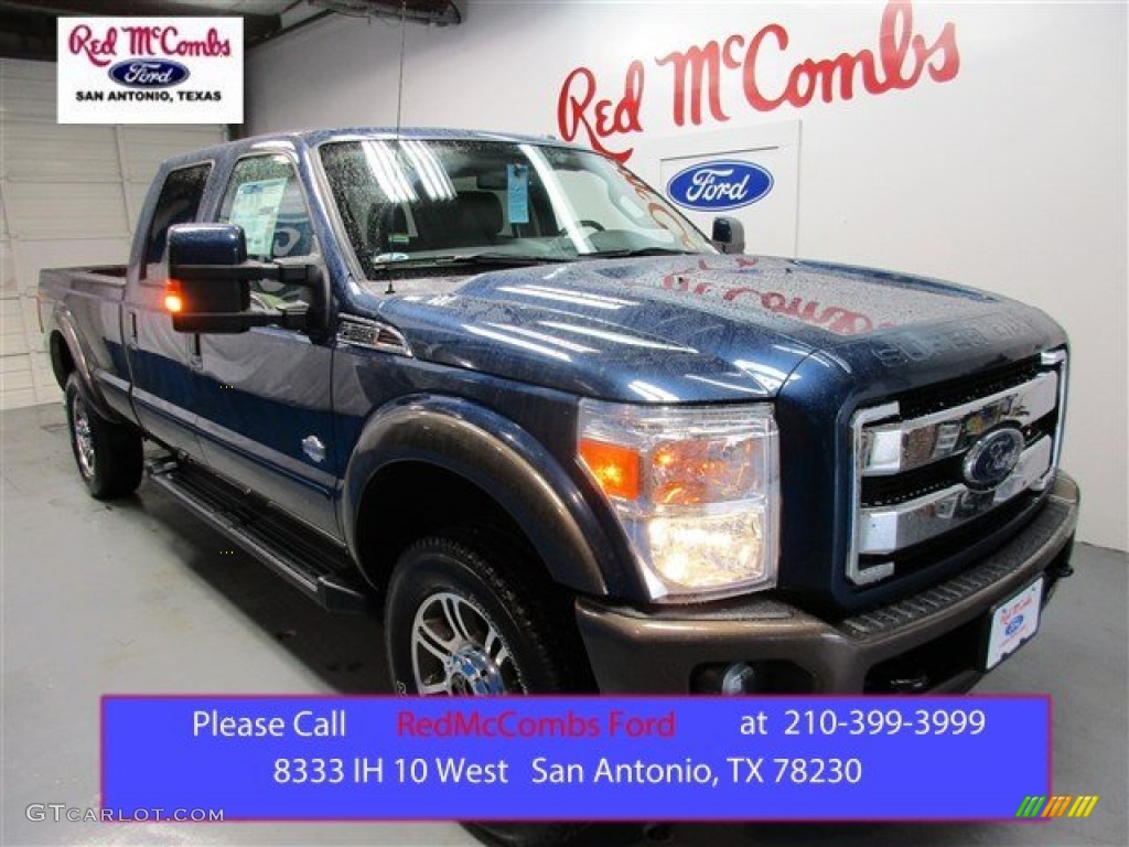 Blue Jeans Metallic Ford F350 Super Duty