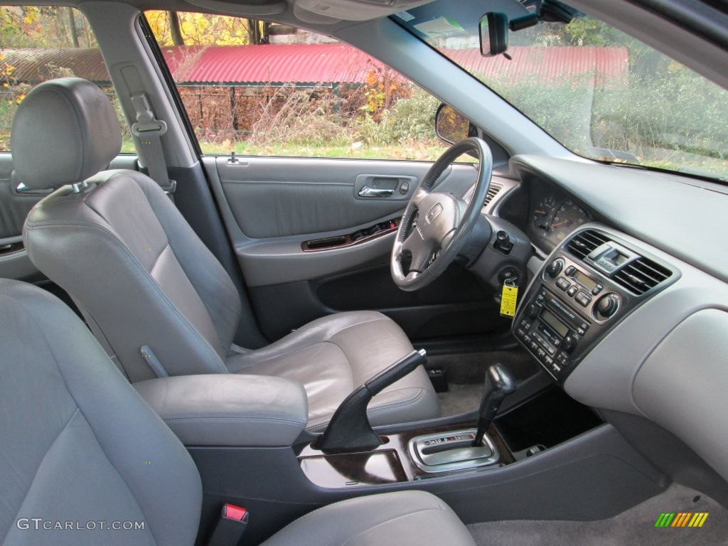 2002 Accord EX V6 Sedan - Nighthawk Black Pearl / Quartz Gray photo #16