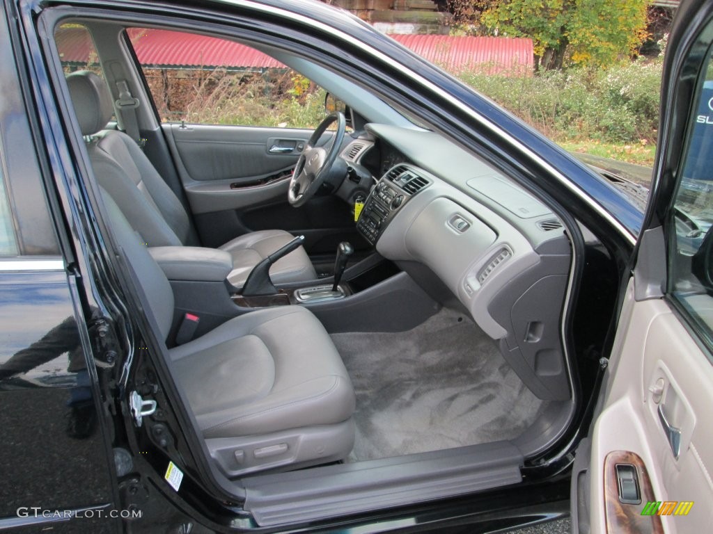2002 Accord EX V6 Sedan - Nighthawk Black Pearl / Quartz Gray photo #17