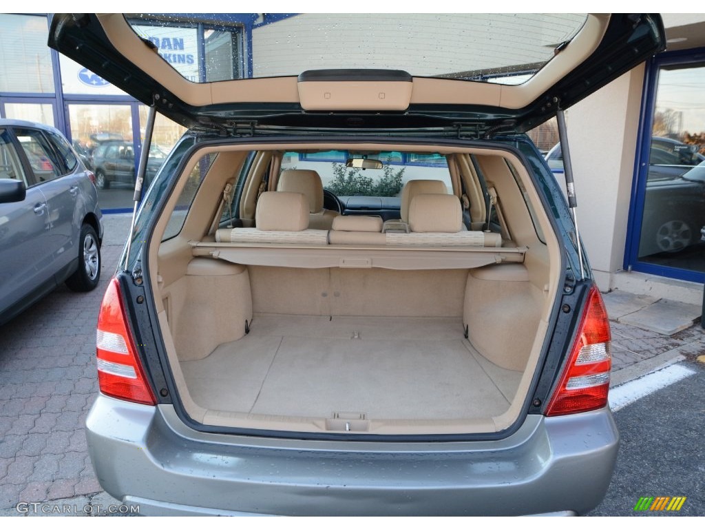 2004 Forester 2.5 XS - Woodland Green Pearl / Beige photo #8