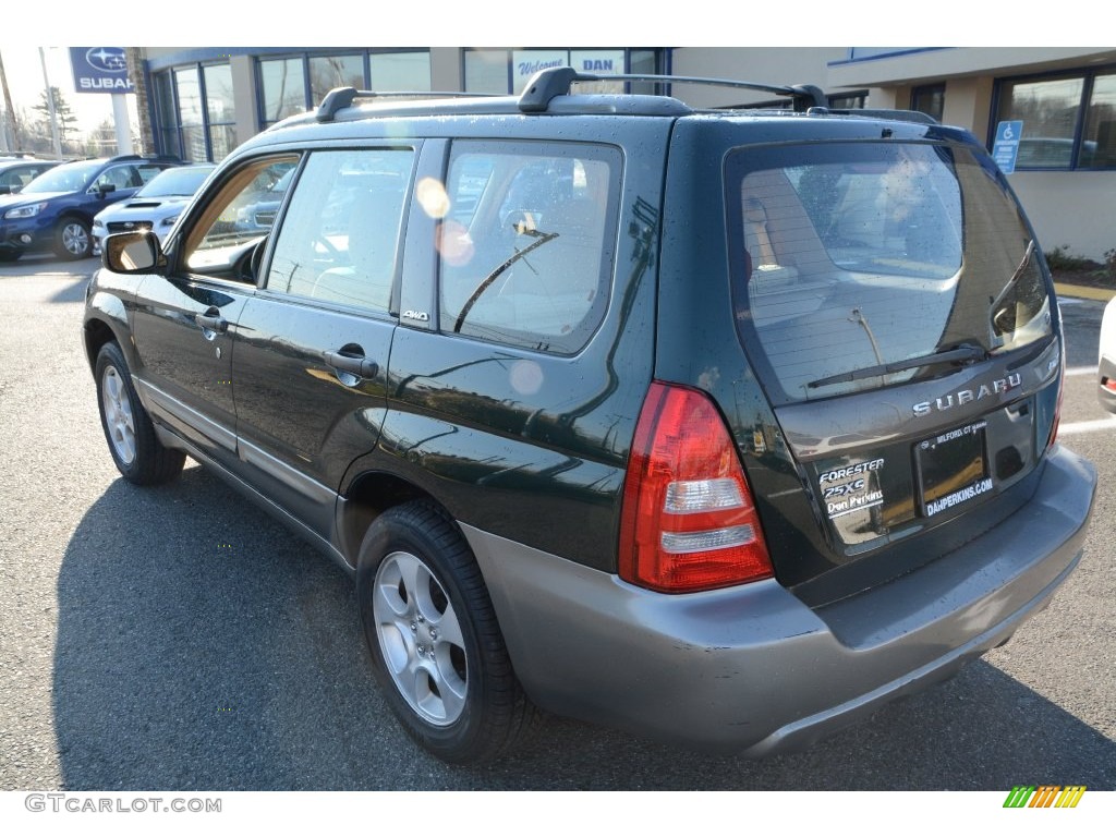 2004 Forester 2.5 XS - Woodland Green Pearl / Beige photo #10
