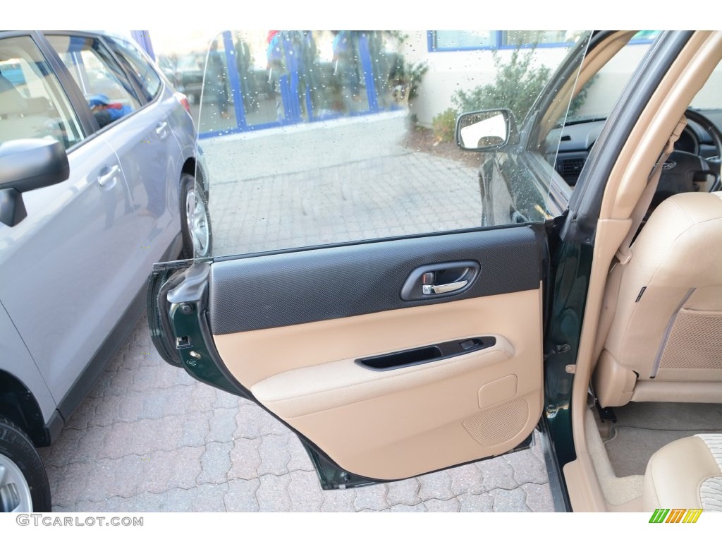 2004 Forester 2.5 XS - Woodland Green Pearl / Beige photo #18