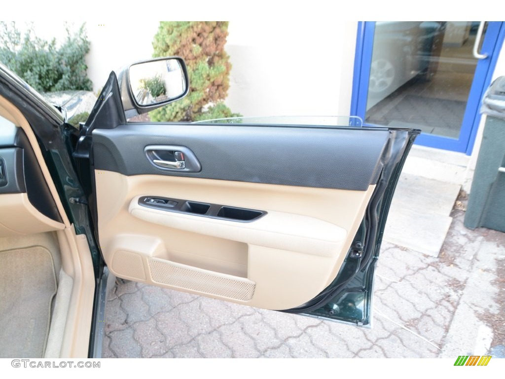 2004 Forester 2.5 XS - Woodland Green Pearl / Beige photo #20