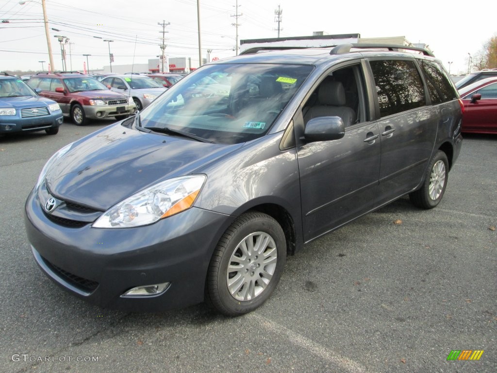 2009 Sienna XLE AWD - Slate Metallic / Stone photo #2