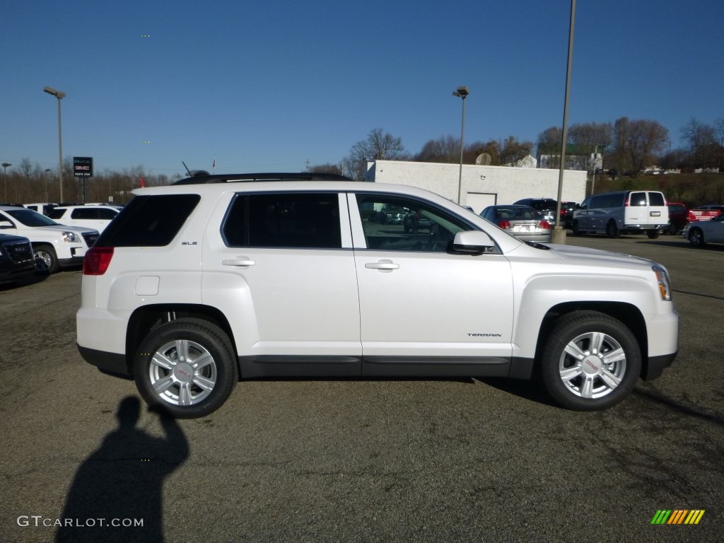White Frost Tricoat 2016 GMC Terrain SLE AWD Exterior Photo #109006353