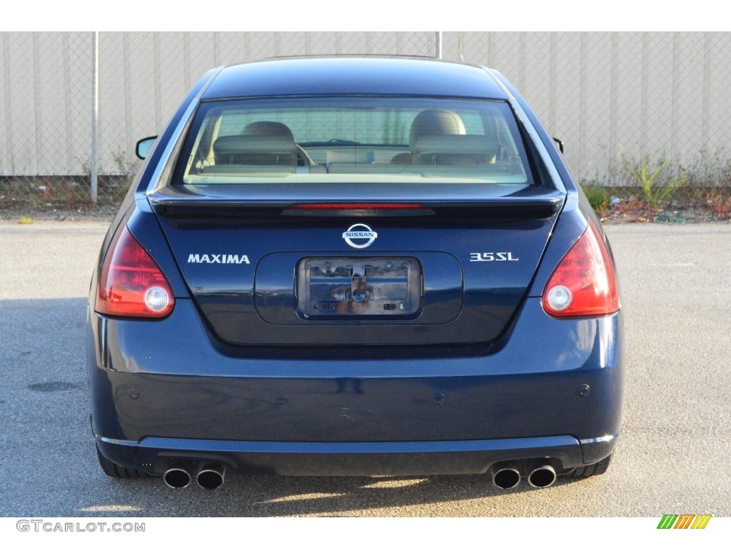 2007 Maxima 3.5 SL - Majestic Blue Metallic / Cafe Latte photo #3