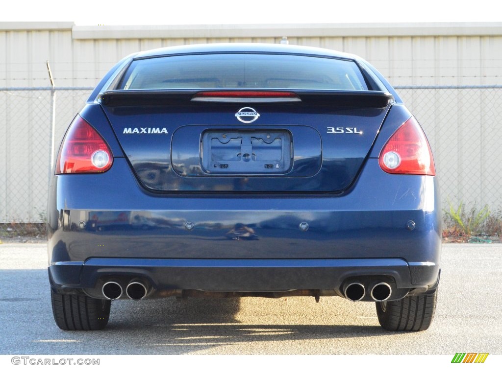 2007 Maxima 3.5 SL - Majestic Blue Metallic / Cafe Latte photo #26