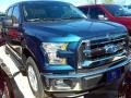 2015 Blue Jeans Metallic Ford F150 XLT SuperCrew  photo #1