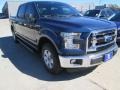 2015 Blue Jeans Metallic Ford F150 XLT SuperCrew  photo #3