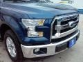 2015 Blue Jeans Metallic Ford F150 XLT SuperCrew  photo #2
