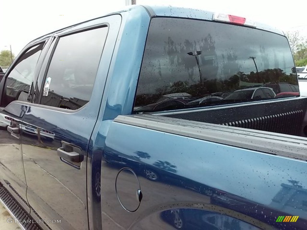 2015 F150 XLT SuperCrew - Blue Jeans Metallic / Medium Earth Gray photo #8