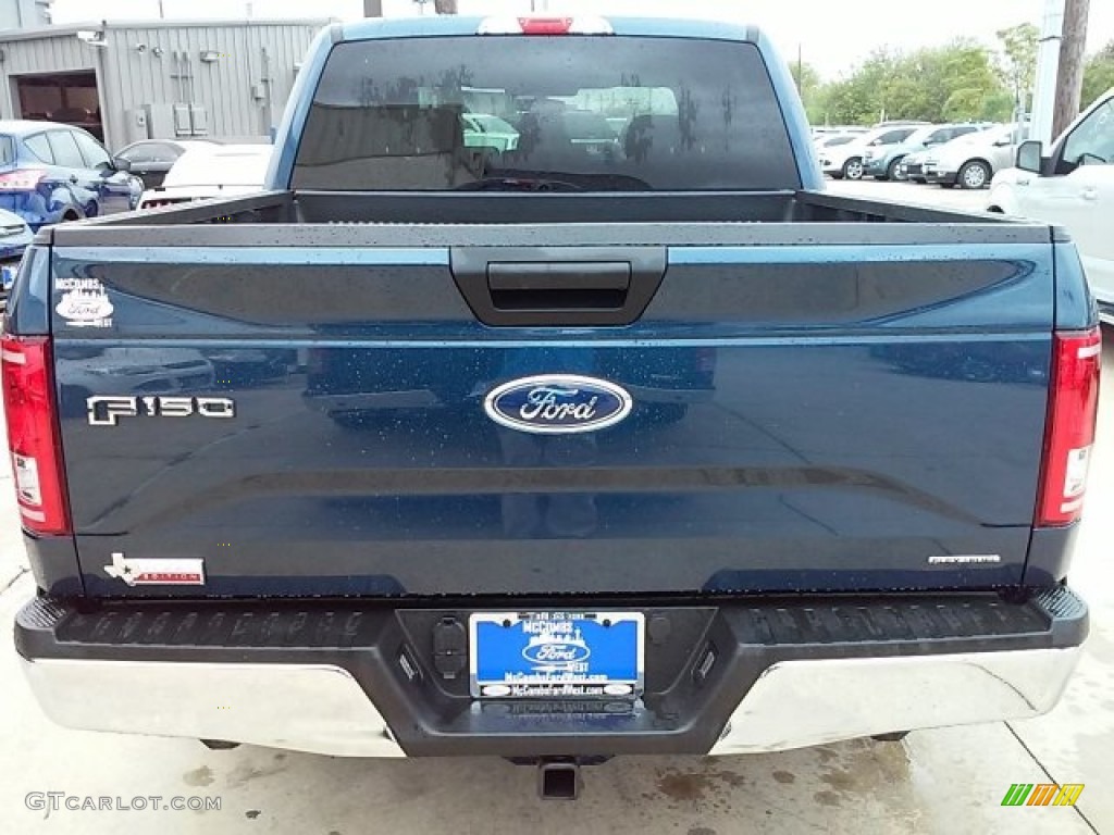 2015 F150 XLT SuperCrew - Blue Jeans Metallic / Medium Earth Gray photo #12