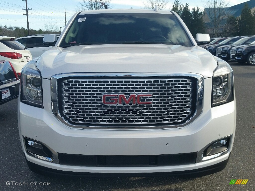 2016 Yukon XL Denali 4WD - White Frost Tricoat / Cocoa/Shale photo #2