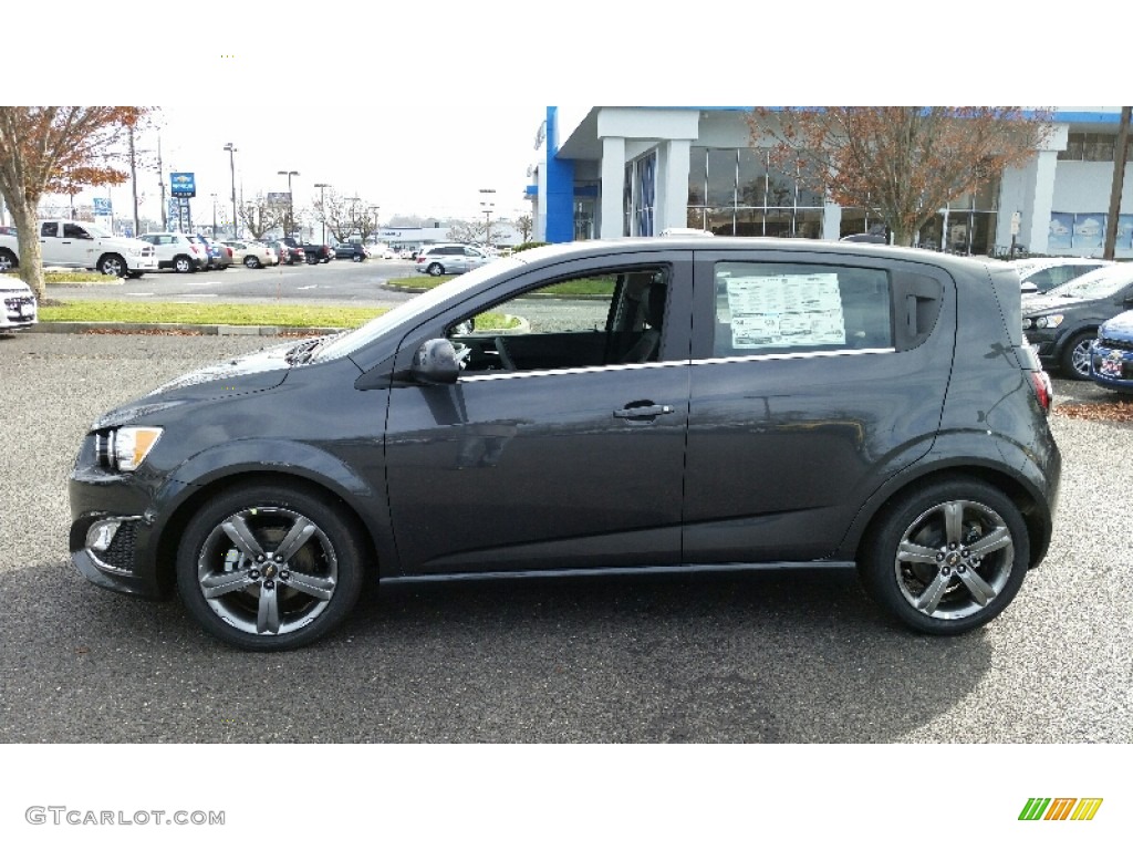 Nightfall Gray Metallic 2016 Chevrolet Sonic RS Hatchback Exterior Photo #109011953