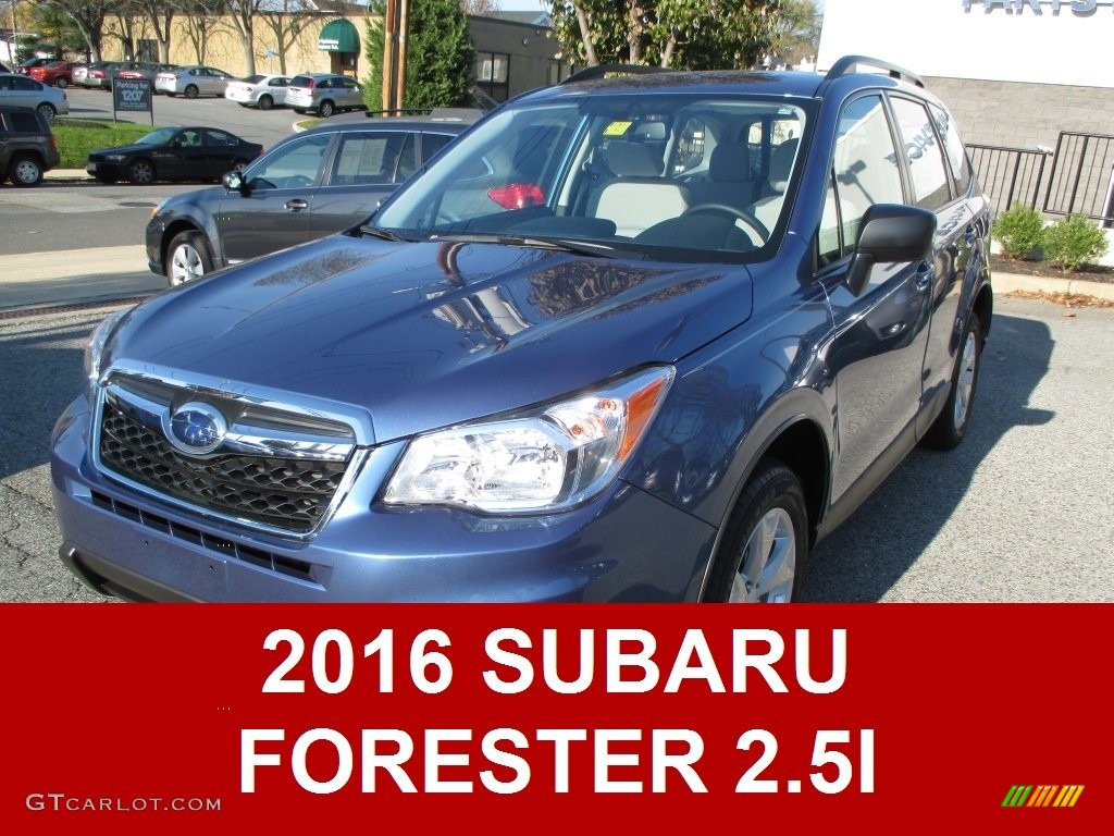 2016 Forester 2.5i - Quartz Blue Pearl / Gray photo #1