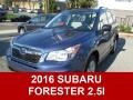 2016 Quartz Blue Pearl Subaru Forester 2.5i  photo #1