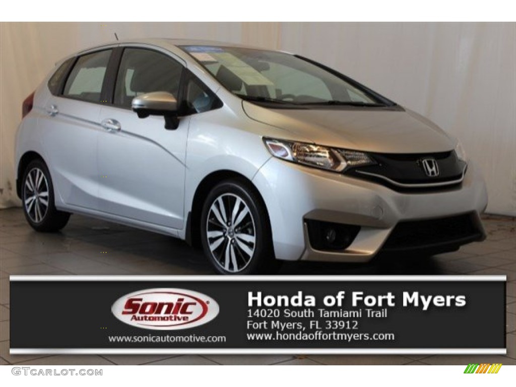 2015 Alabaster Silver Metallic Honda Fit Ex L 109007496