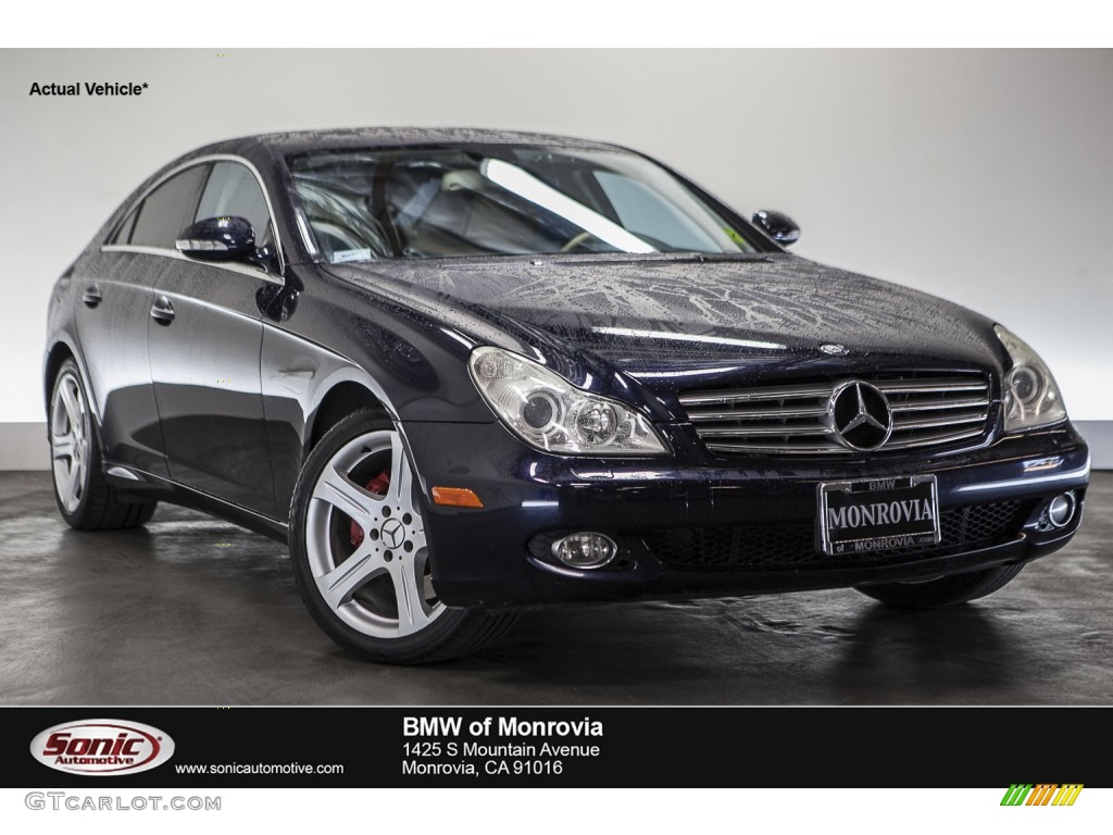 2006 CLS 500 - Capri Blue Metallic / Cashmere Beige photo #1