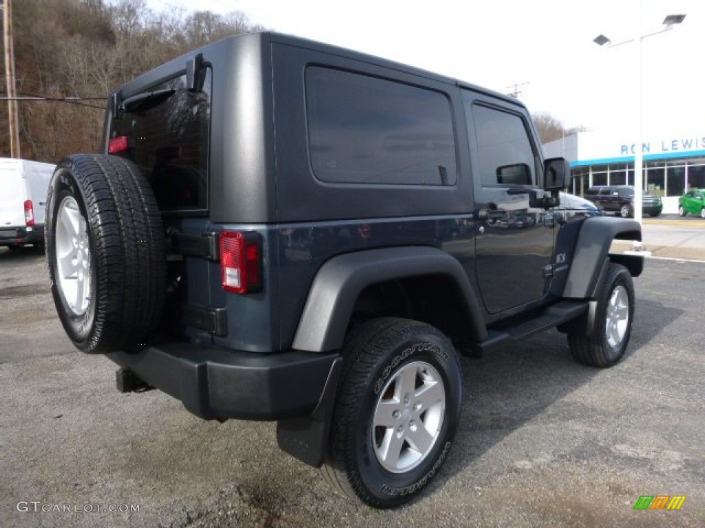 2007 Wrangler X 4x4 - Steel Blue Metallic / Dark Slate Gray/Medium Slate Gray photo #3
