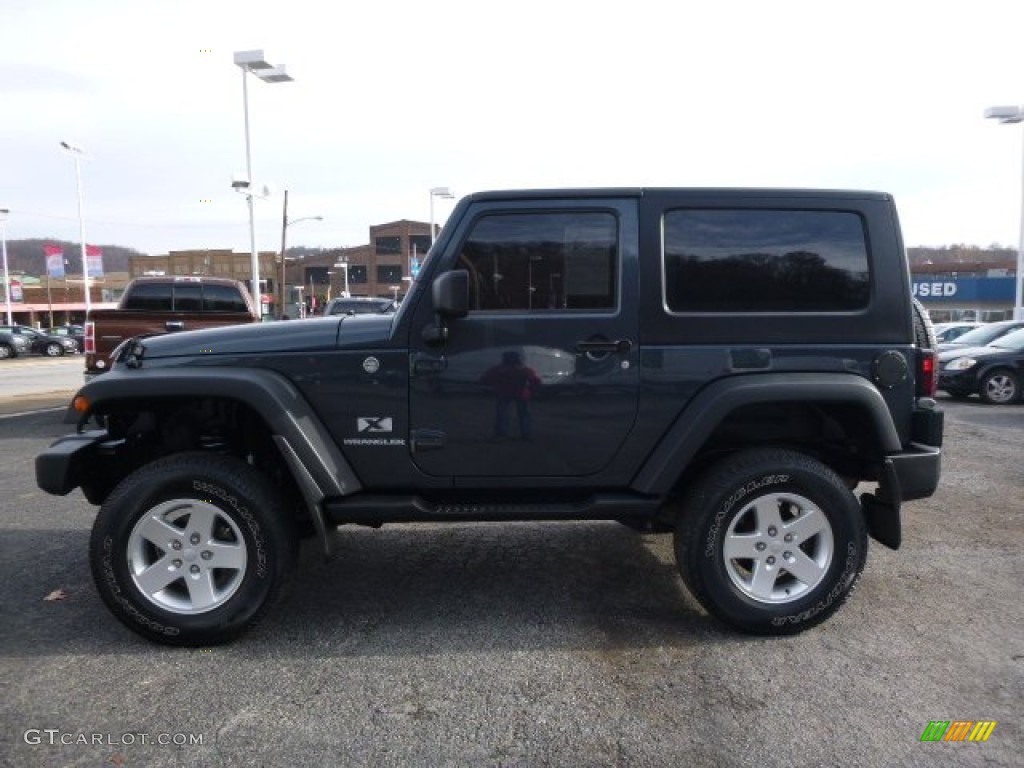 2007 Wrangler X 4x4 - Steel Blue Metallic / Dark Slate Gray/Medium Slate Gray photo #8