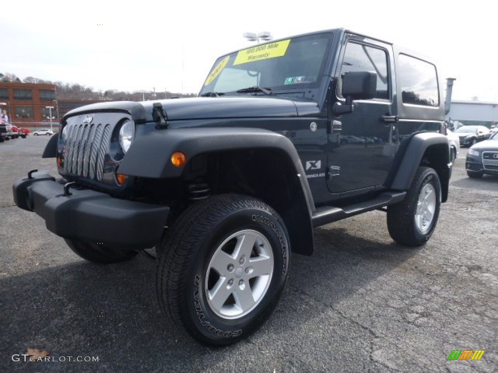 2007 Wrangler X 4x4 - Steel Blue Metallic / Dark Slate Gray/Medium Slate Gray photo #9