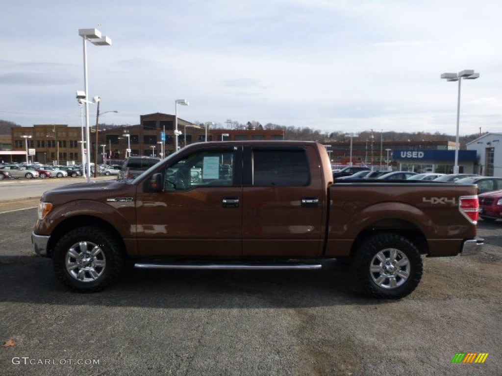 2012 F150 XLT SuperCrew 4x4 - Golden Bronze Metallic / King Ranch Chaparral Leather photo #7