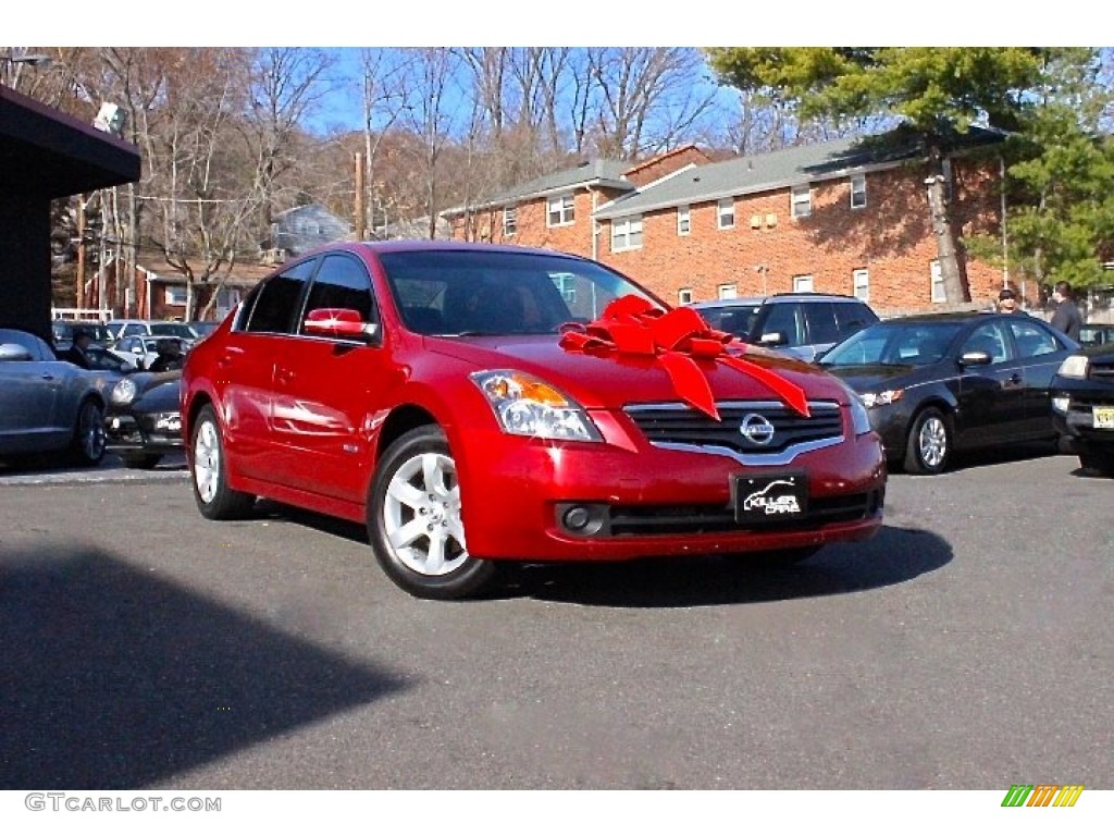 2009 Altima Hybrid - Red Brick Metallic / Charcoal photo #1