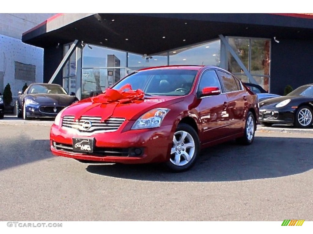 2009 Altima Hybrid - Red Brick Metallic / Charcoal photo #3