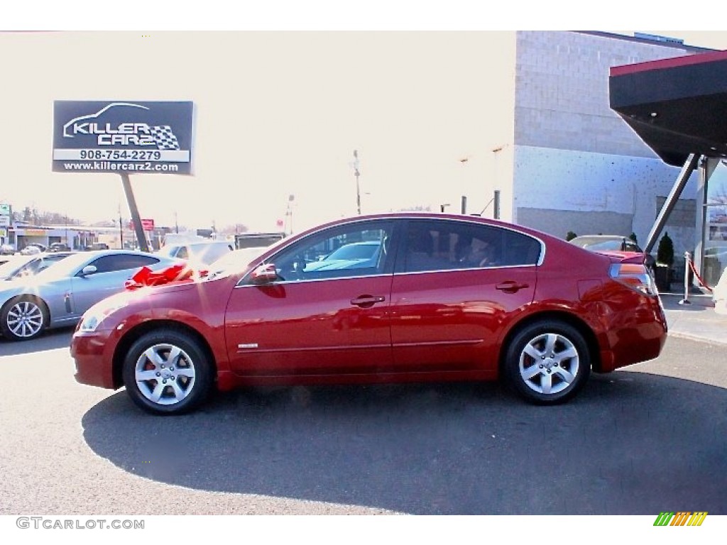 2009 Altima Hybrid - Red Brick Metallic / Charcoal photo #4