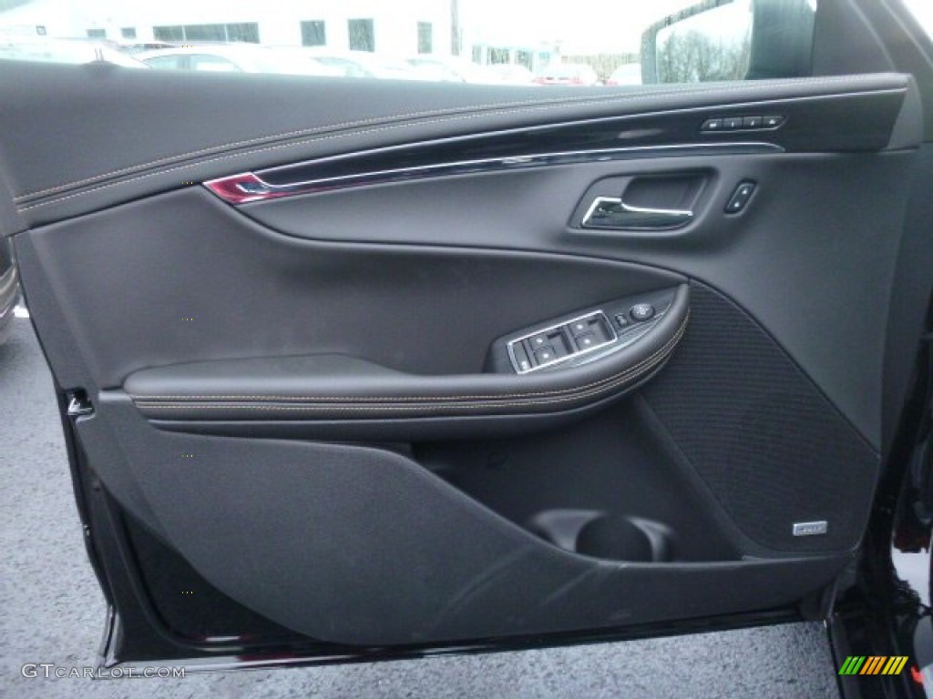 2016 Chevrolet Impala LTZ Jet Black Door Panel Photo #109022075