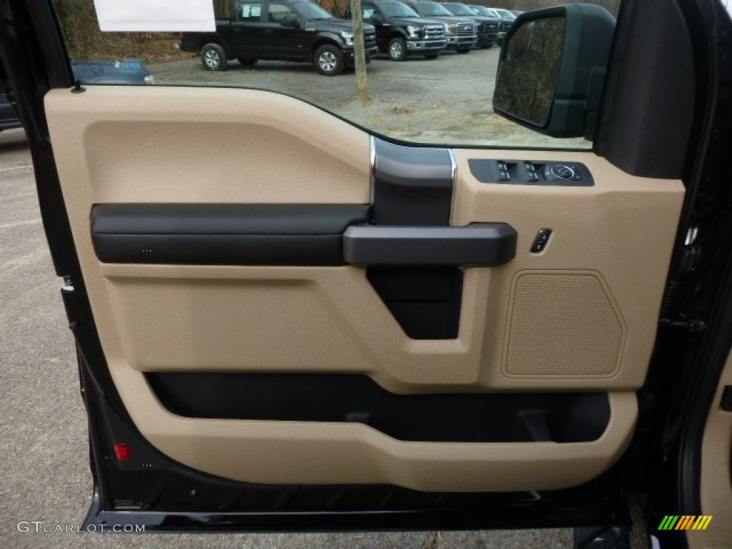 2016 F150 XLT SuperCab 4x4 - Shadow Black / Medium Light Camel photo #13