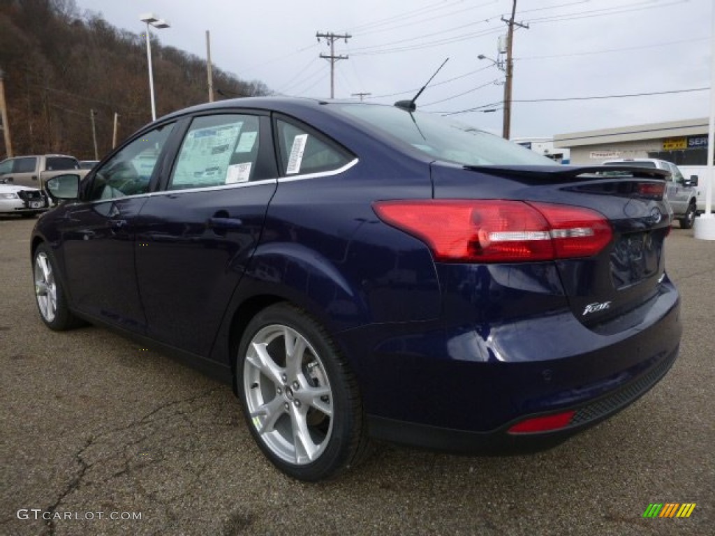 2016 Focus Titanium Sedan - Kona Blue / Medium Soft Ceramic photo #4