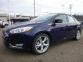 Kona Blue 2016 Ford Focus Titanium Sedan Exterior