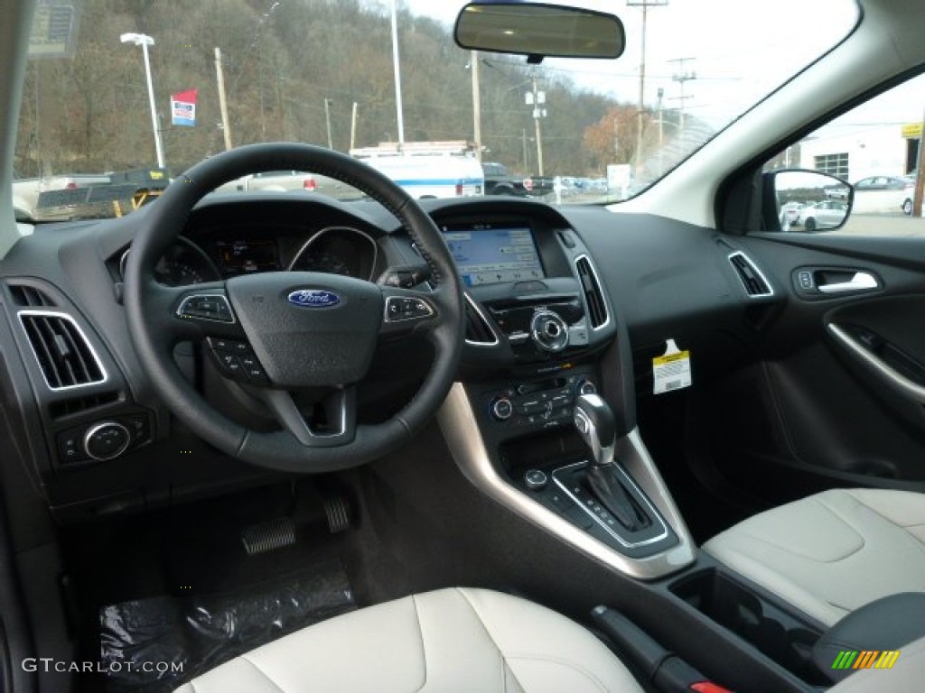Medium Soft Ceramic Interior 2016 Ford Focus Titanium Sedan Photo #109023304