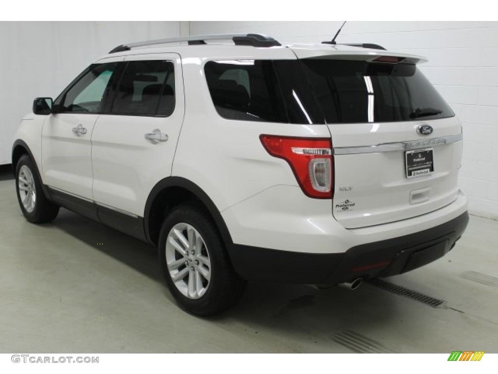 2012 Explorer XLT 4WD - White Suede / Charcoal Black photo #4