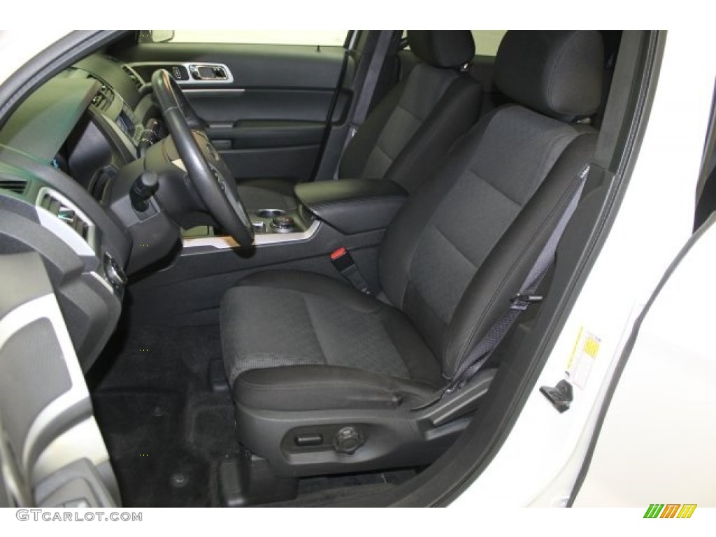 2012 Explorer XLT 4WD - White Suede / Charcoal Black photo #11