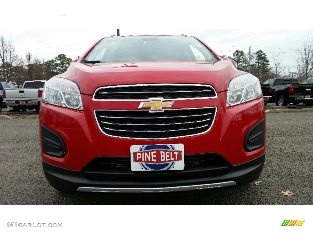 2016 Trax LT AWD - Blaze Red / Jet Black photo #2