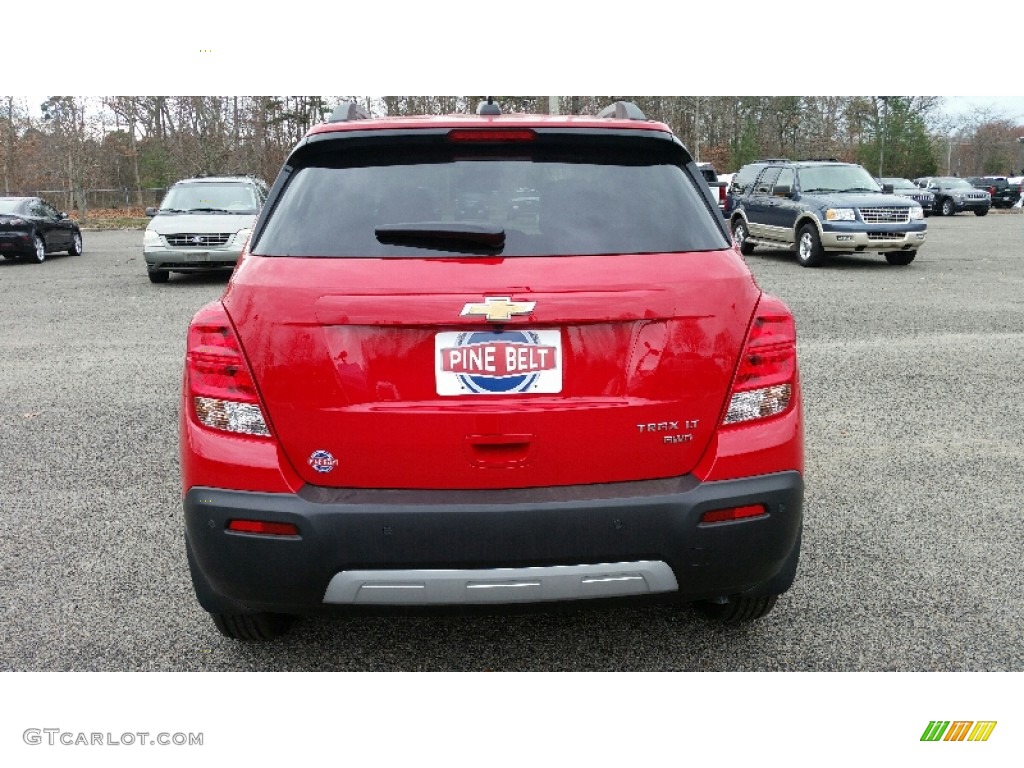2016 Trax LT AWD - Blaze Red / Jet Black photo #5