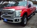 2016 Race Red Ford F250 Super Duty XLT Crew Cab 4x4  photo #7
