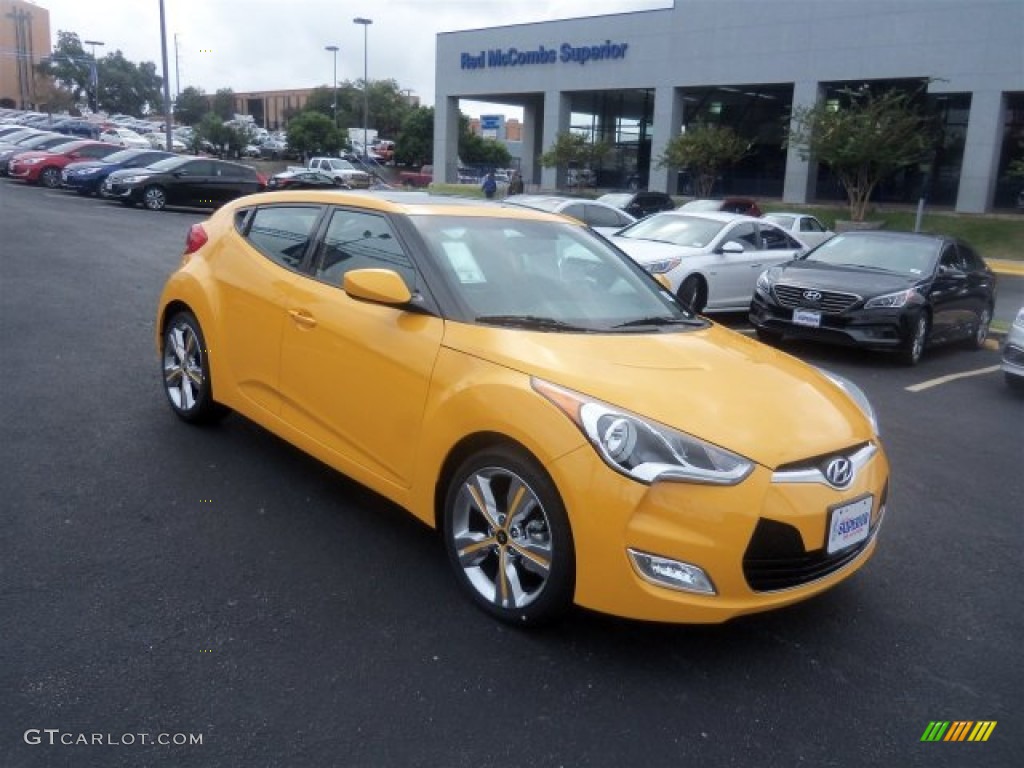 2016 Veloster  - 26.2 Yellow / Black/Yellow photo #1