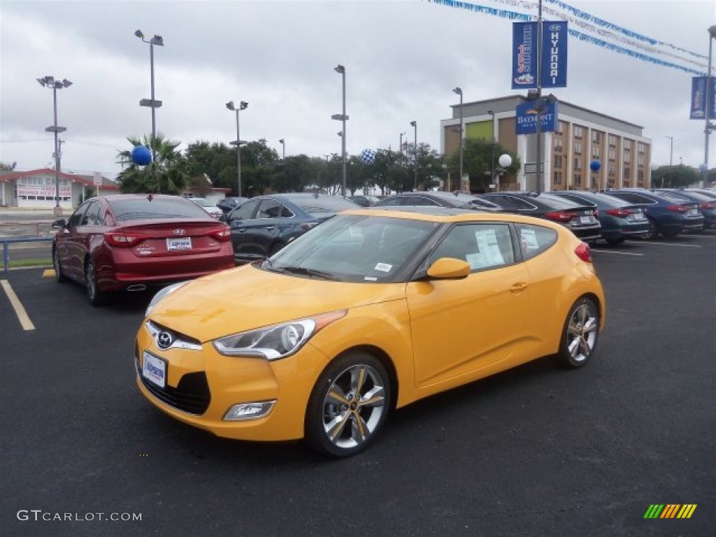 26.2 Yellow 2016 Hyundai Veloster Standard Veloster Model Exterior Photo #109030181