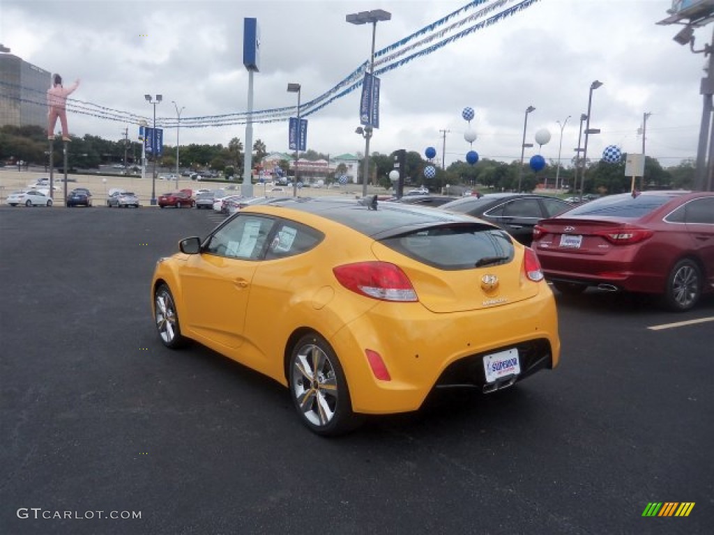 2016 Veloster  - 26.2 Yellow / Black/Yellow photo #8