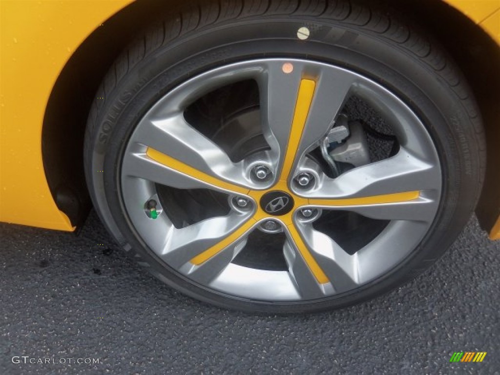 2016 Veloster  - 26.2 Yellow / Black/Yellow photo #19