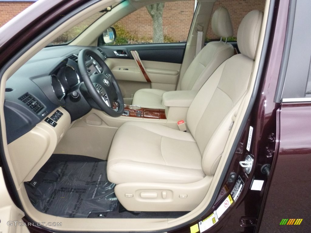 Sand Beige Interior 2013 Toyota Highlander Limited 4WD Photo #109031228