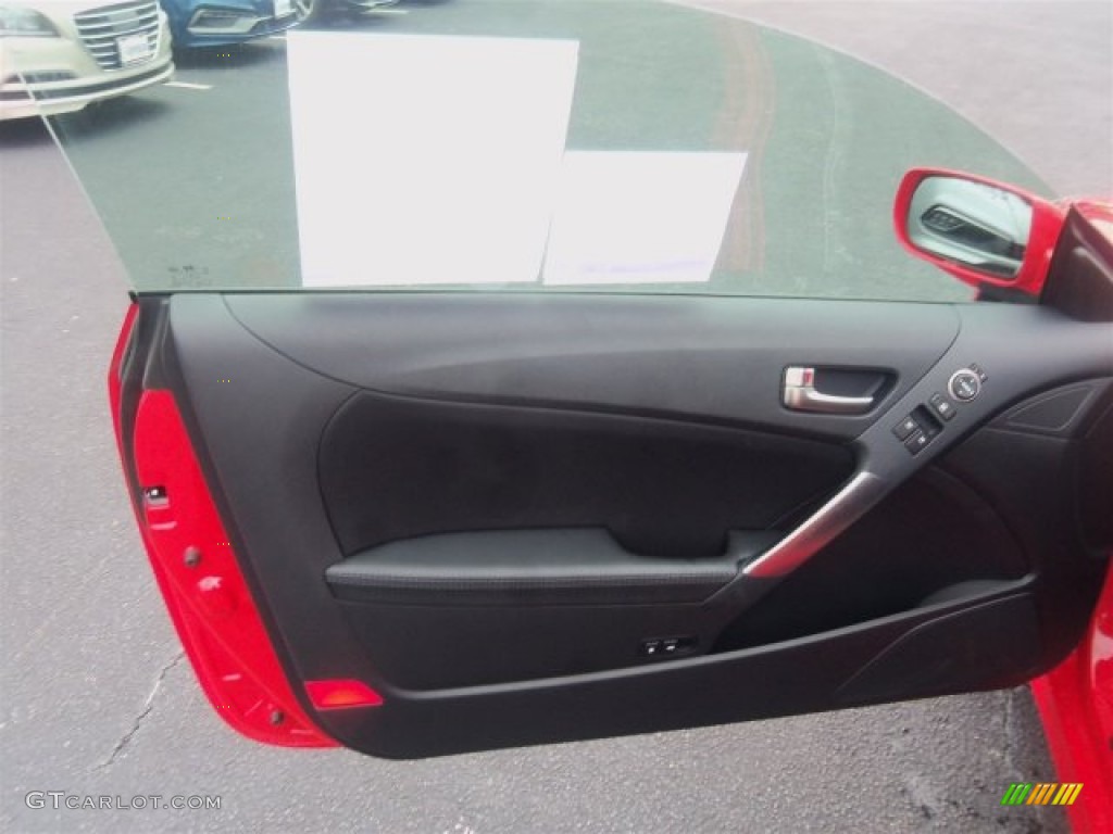 2016 Hyundai Genesis Coupe 3.8 Black Door Panel Photo #109031349